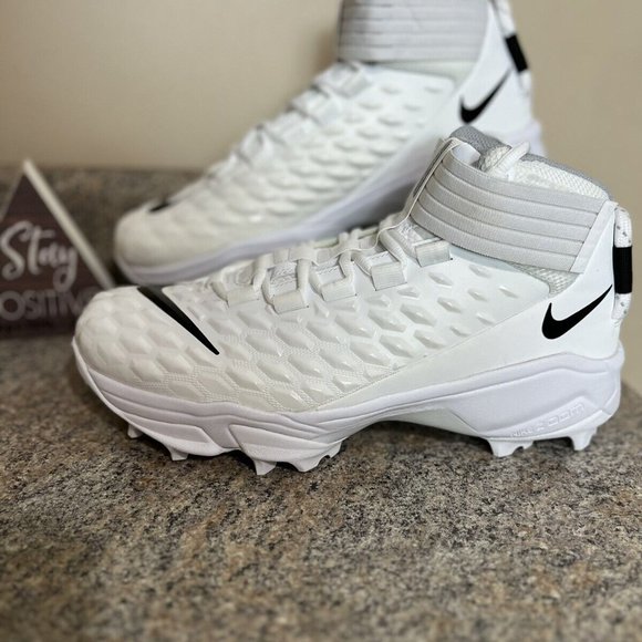 Nike Force Savage Pro 2 Shark White Football Cleats Mens Size 11 Wide CK2823-100